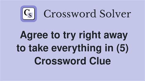 Agree to take part crossword clue